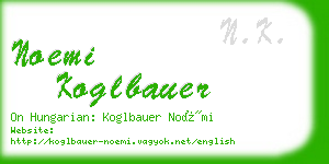 noemi koglbauer business card